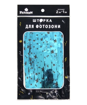 Фотозона  2м х 1м, "Звездопад" темно синяя Разноцветный Pelican (872161)