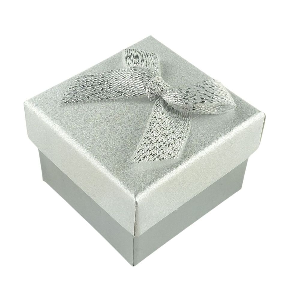Подарочная коробка ювелирная 5 х 5 3,5см  серебро Серебряный Unison (J00319 silver)
