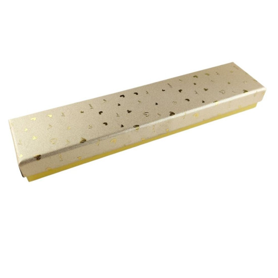 Подарочная коробка ювелирная, 4,5 х 20 х 2,5см, золотая Золотой Unison (J00322 gold)