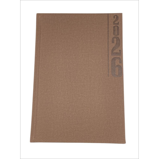 Ежедневник датированный линия "Simple" А5, 168 страниц Коричневый Unison (110126DL light brown)