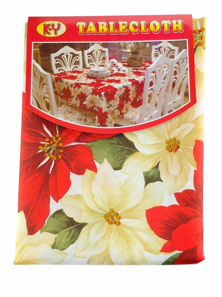 Скатертина новорічна "Flowers" 150 х 240см Різнокольоровий (6220-143)