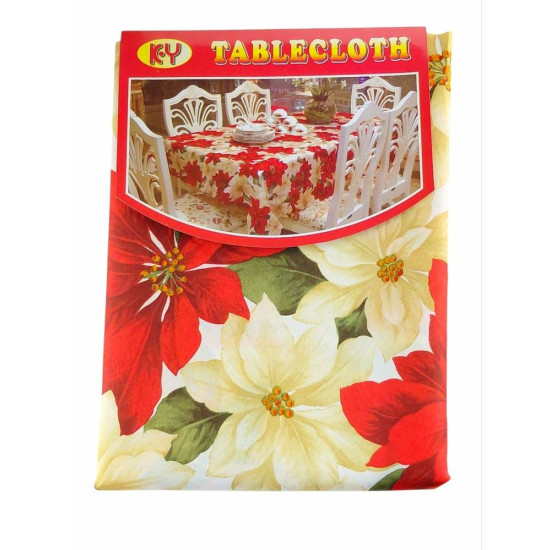 Скатертина новорічна "Flowers" 150 х 240см Різнокольоровий (6220-143)