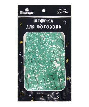 Фотозона  2м х 1м, "Звездное небо" тифани Зеленый Pelican (872156)