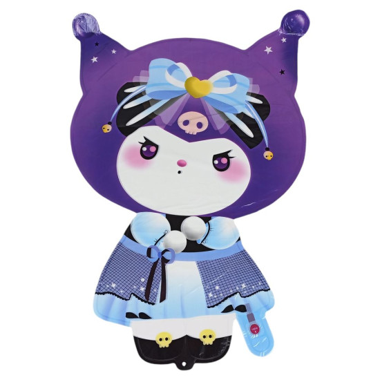 Шарик фольгированный 52 х 73см "Зайка Kuromi" Unison (610 Kuromi)