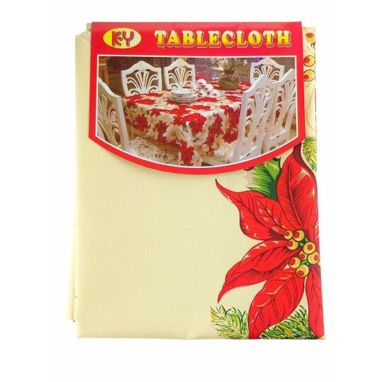 Скатерть новогодняя "Цветы" 150 х 240см Unison (6220-253)