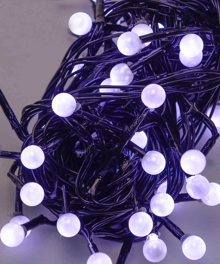 ЖЕМЧУГ 50 LED, 5м + переходник, белый (1271-03)