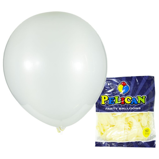 Шарики Pelican 12' (30 см), прозрачный, 50шт/уп, 822800 Белый Pelican (822800/1250-800)