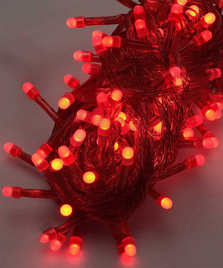 100 LED однотонный, красный (1183-05)