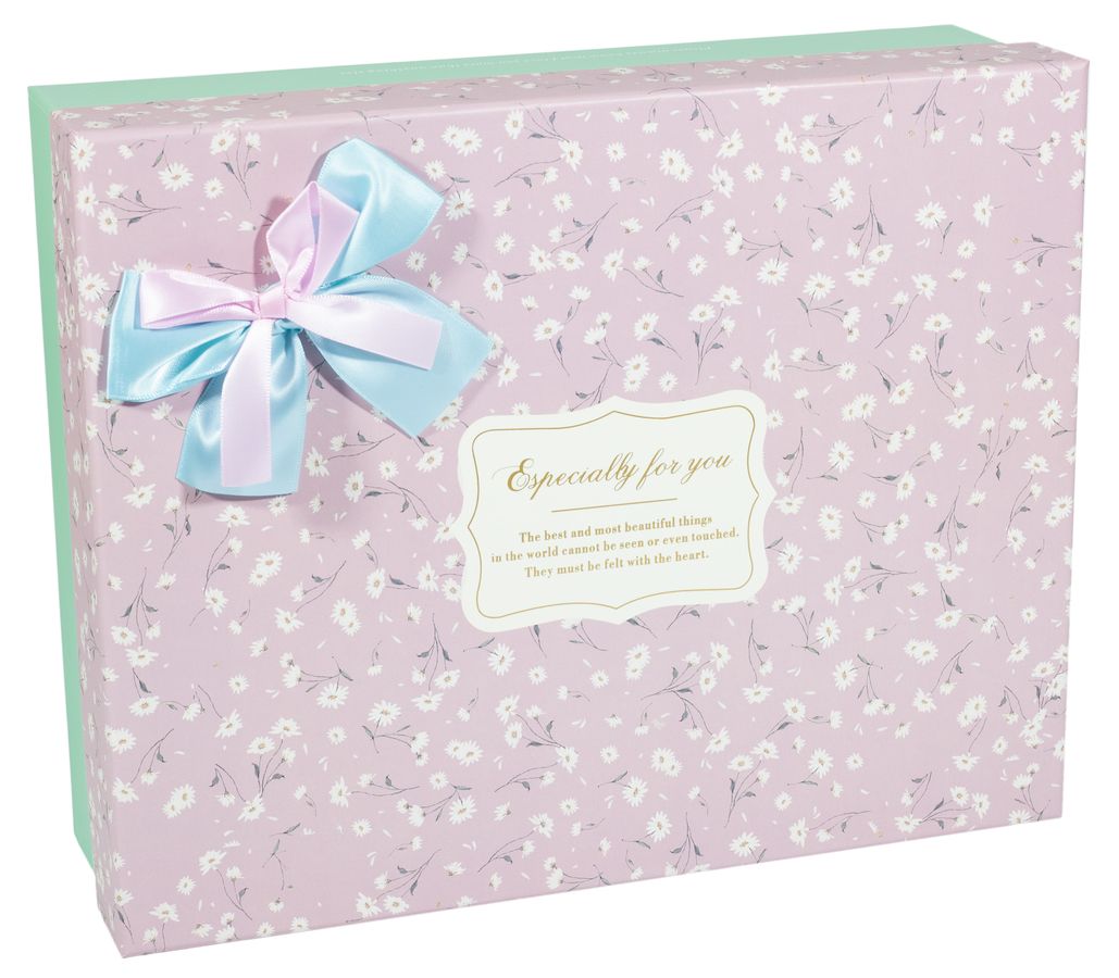 Подарункова коробка 05251-12, прямокутна рожеве з м'ятним, 32.5х26х10cm/30х23х8/27.5х20.5х6.5cm   3шт. в наборі (05251-12)