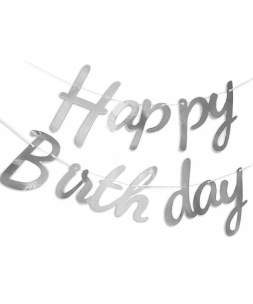 Гирлянда "Happy birthday" , серебро 871072 (871072)