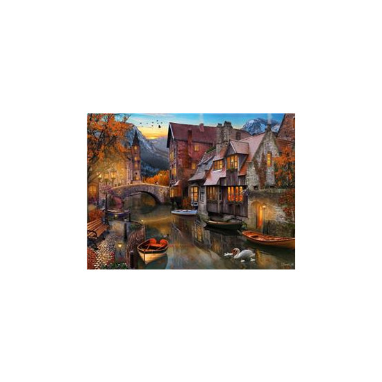 Картина по номерам "Древний городок" 40*50см,крас.-акрил,кисть-3шт. (RSB8105)