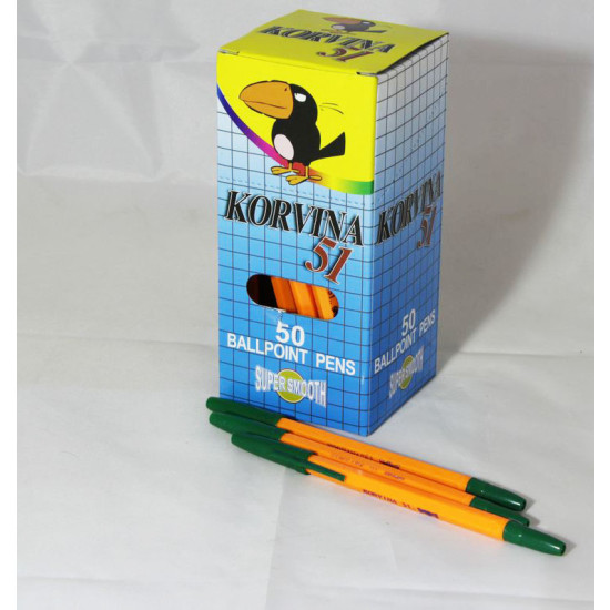 Ручка кулькова зелена "Korvina" Зелений Unison (51- CorvGr)