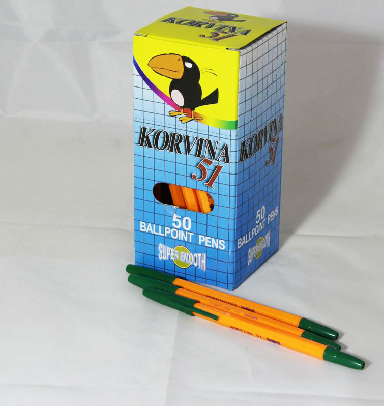 Ручка кулькова зелена "Korvina" Зелений Unison (51- CorvGr)