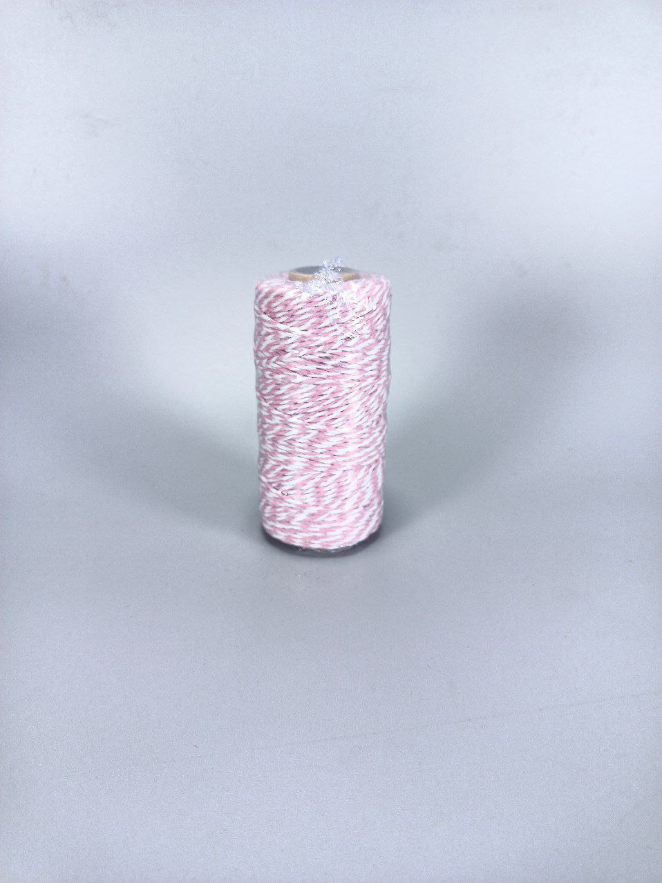 Мотузка декоративна 2мм х 100м 80г рожево-біла Рожевий Unison (D02901 -pink white)