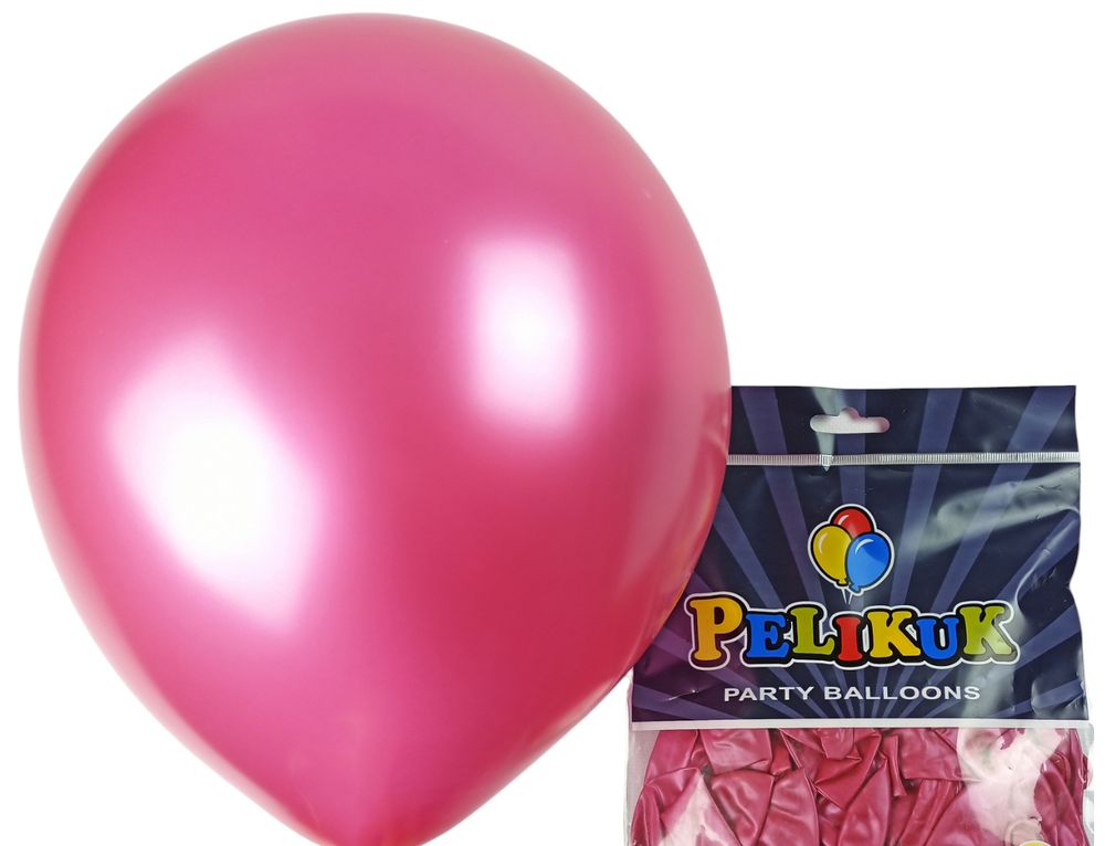 Шарики круглые Pelikuk 13' (33 см) перламутр ярко розовый, 50шт/уп Розовый Pelikuk (1350C-206)