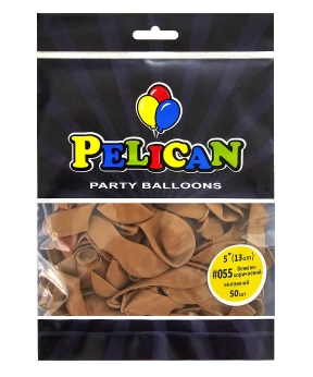 Кульки Pelican латексні 5"(13cm) вінтажний  бежево  коричневий, Pelican 50шт Коричневий Pelican (805055)