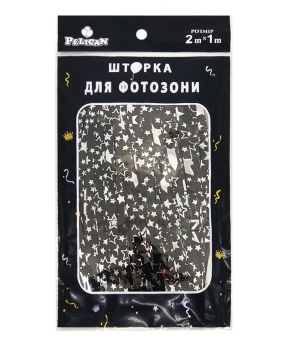 Фотозона  2м х 1м,  "Зіркове небо"  чорна Чорний Pelican (872160)