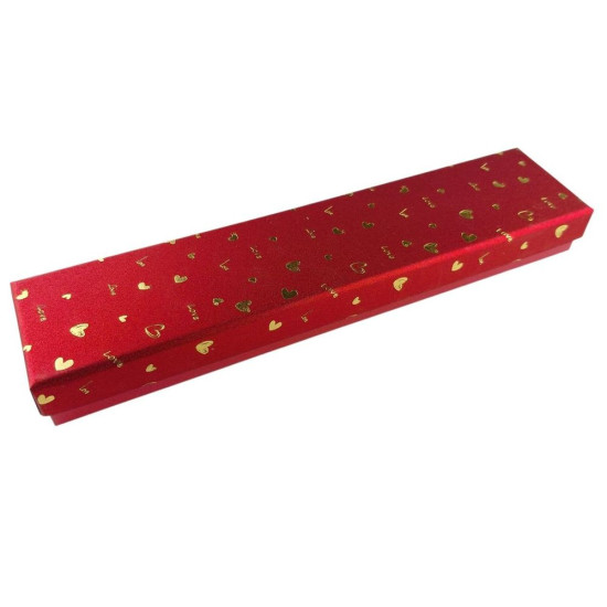 Подарункова коробка ювелірна, 4,5 х 20 х 2,5см, червона Червоний Unison (J00322 red)