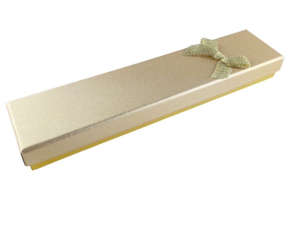 Подарункова коробка ювелірна, 4,5 х 20 х 2,5см, золота Золотий Unison (J00320 gold)