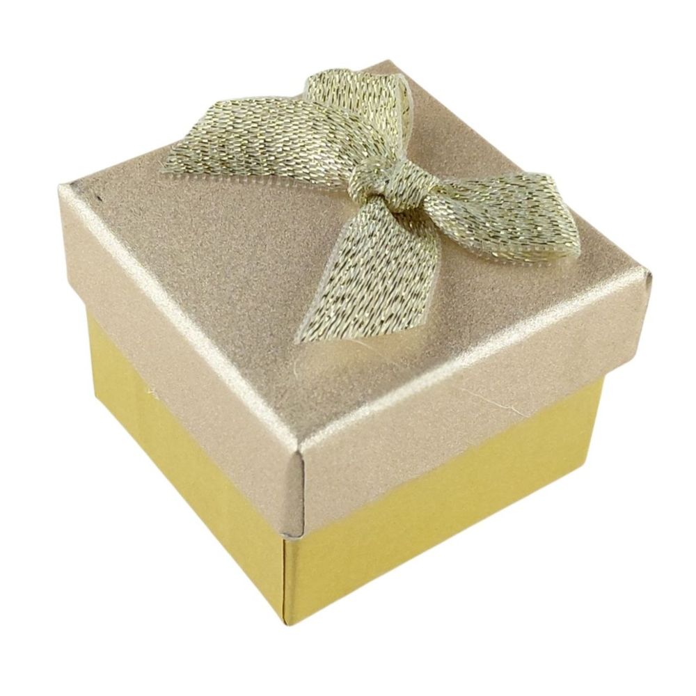 Подарочная коробка ювелирная 5 х 5 3,5см золото Золотой Unison (J00319 gold)