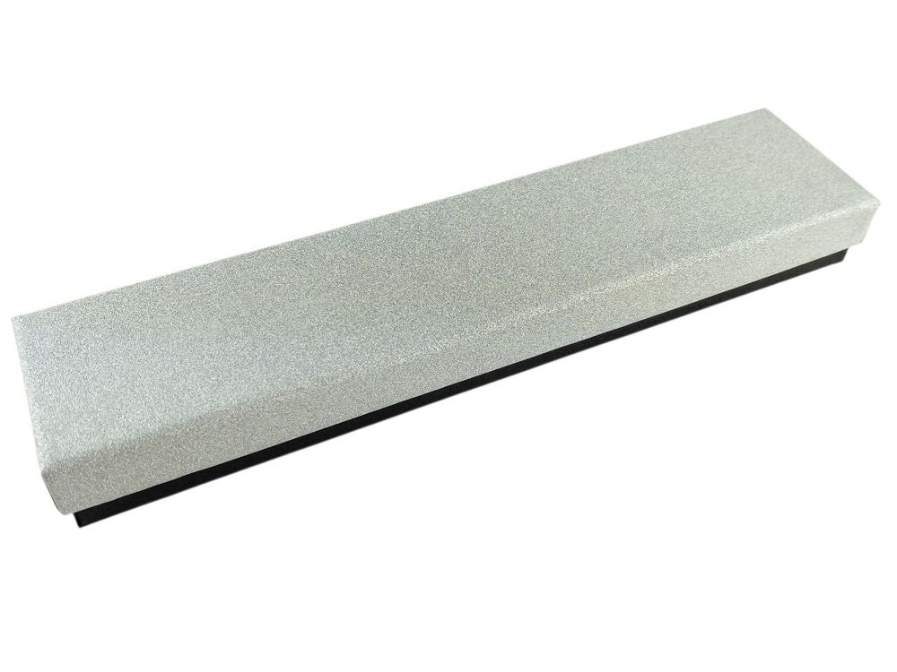 Подарункова коробка  ювелірна 4,5 х 20 х 2,,5см срібло Срібний Unison (J00634 silver)