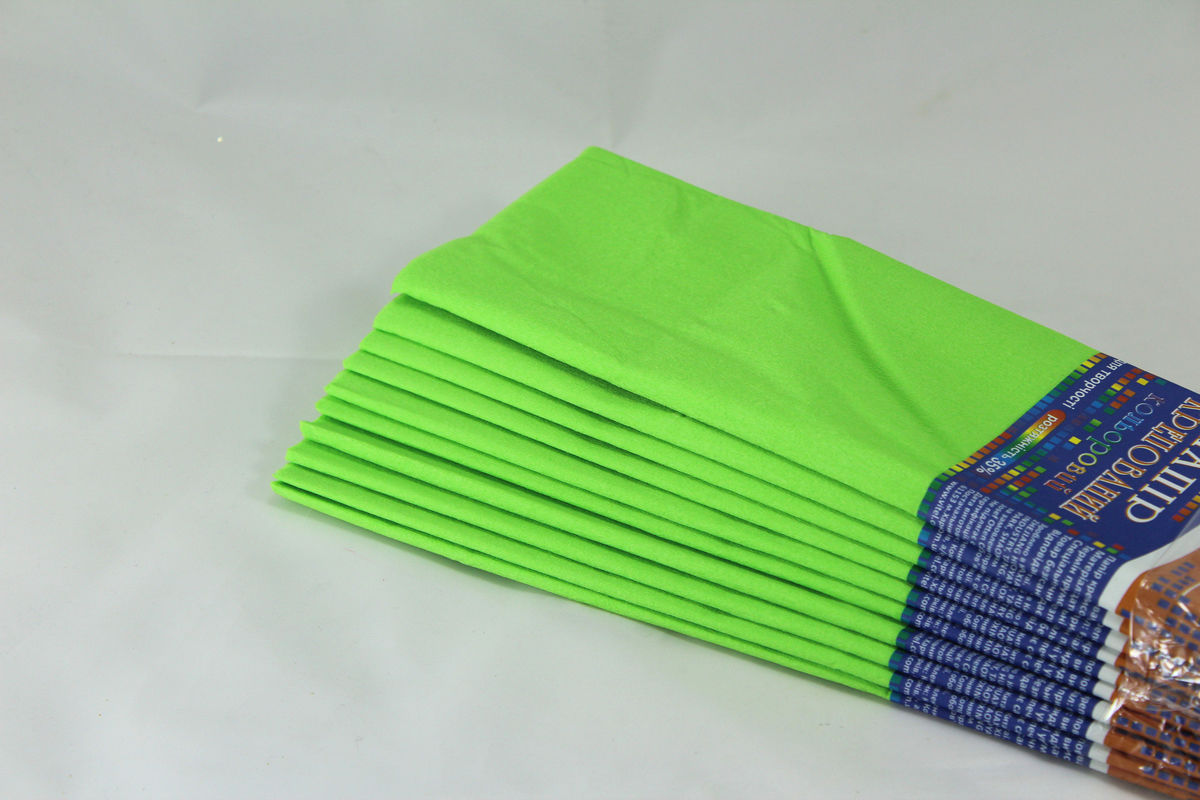 Креп-бумага 35% - 50х200см, 20г/м2 - салатовая, KR35-8012 (KR35-8012)