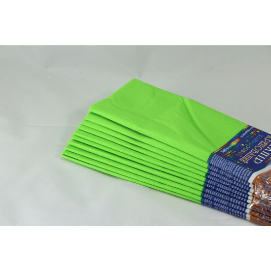 Креп-бумага 35% - 50х200см, 20г/м2 - салатовая, KR35-8012 (KR35-8012)