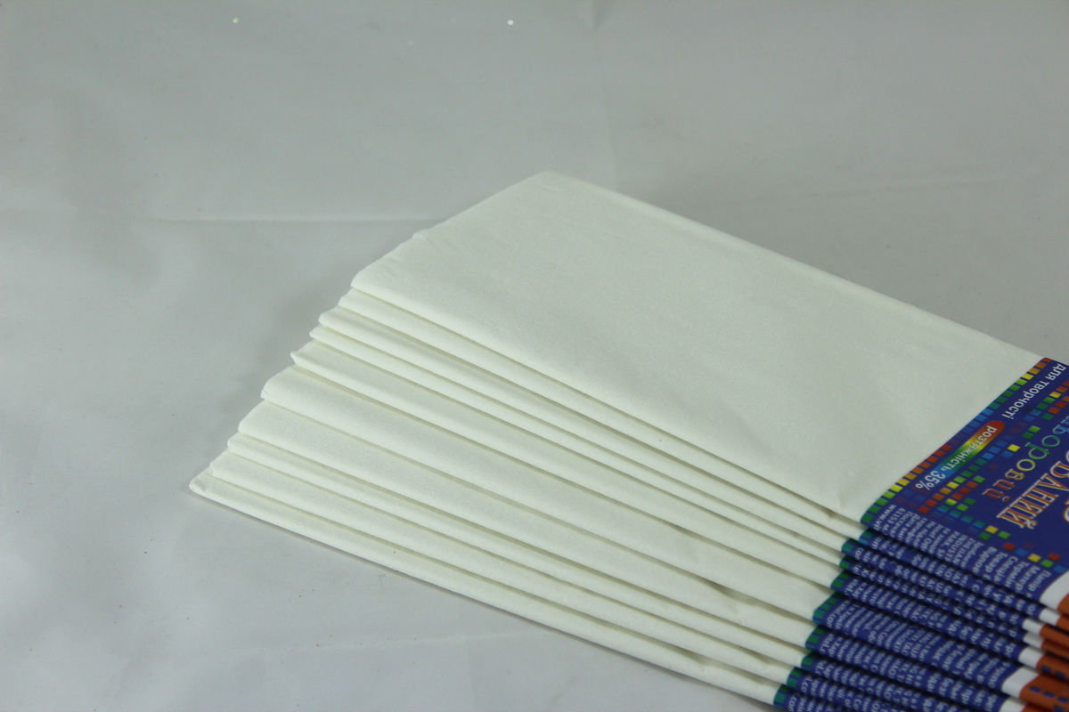 Креп-бумага 35%, 50х200см, 20г/ м2 - белая, KR35-8020 (KR35-8020)