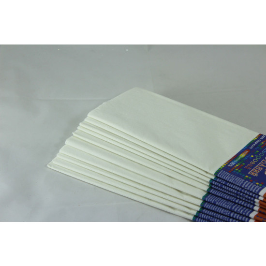 Креп-бумага 35%, 50х200см, 20г/ м2 - белая, KR35-8020 (KR35-8020)