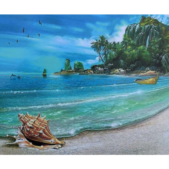 Картина за номерами "Пляж" 40 * 50см, крас.-акрил, кисть-3шт. 6487EOTG_B (6487EOTG_B)