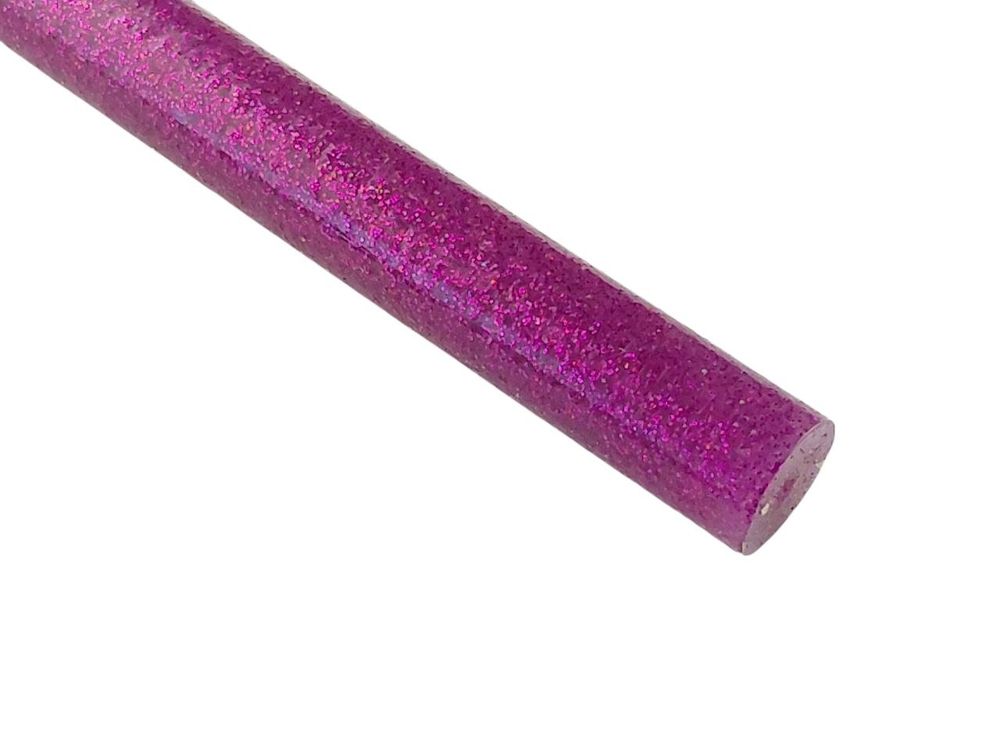 Термоклей с глиттером 11мм х 30см Розовый Unison (CST11 pink-1)