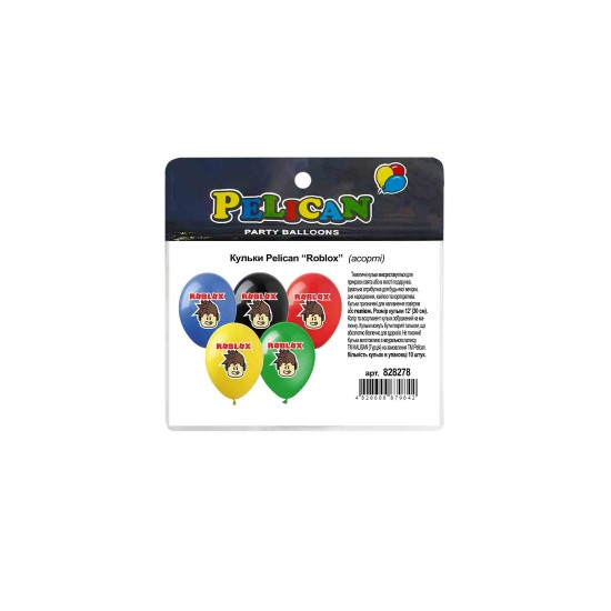 Шарики Pelican 12" (30см) "Roblox" ассорти  10шт Разноцветный Pelican (828278)