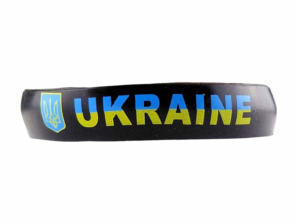 Браслет силіконовий "Ukraine" чорний Чорний Unison (783009)