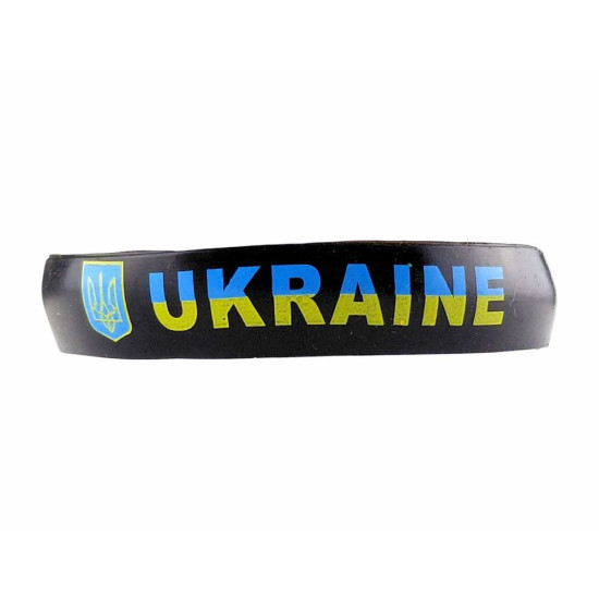 Браслет силіконовий "Ukraine" чорний Чорний Unison (783009)