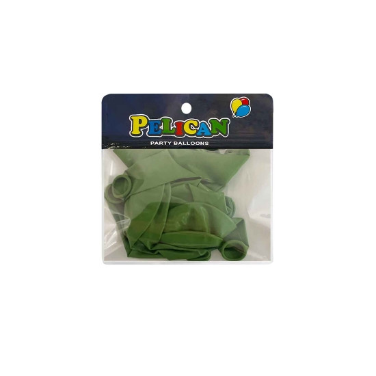 Кульки Pelican 10 '(26 см) вінтажний оливково  зелений , 10 шт/уп Зелений Pelican (811067)