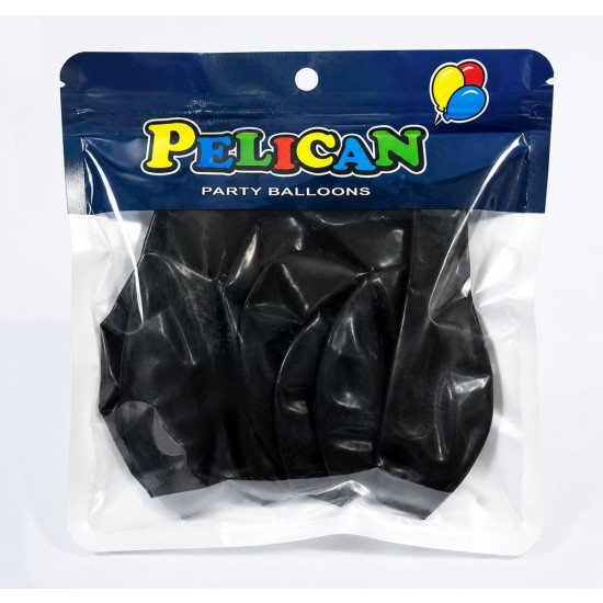 Кульки Pelican 10 '(26 см) пастель  чорний, 10 шт/уп Чорний Pelican (811028)