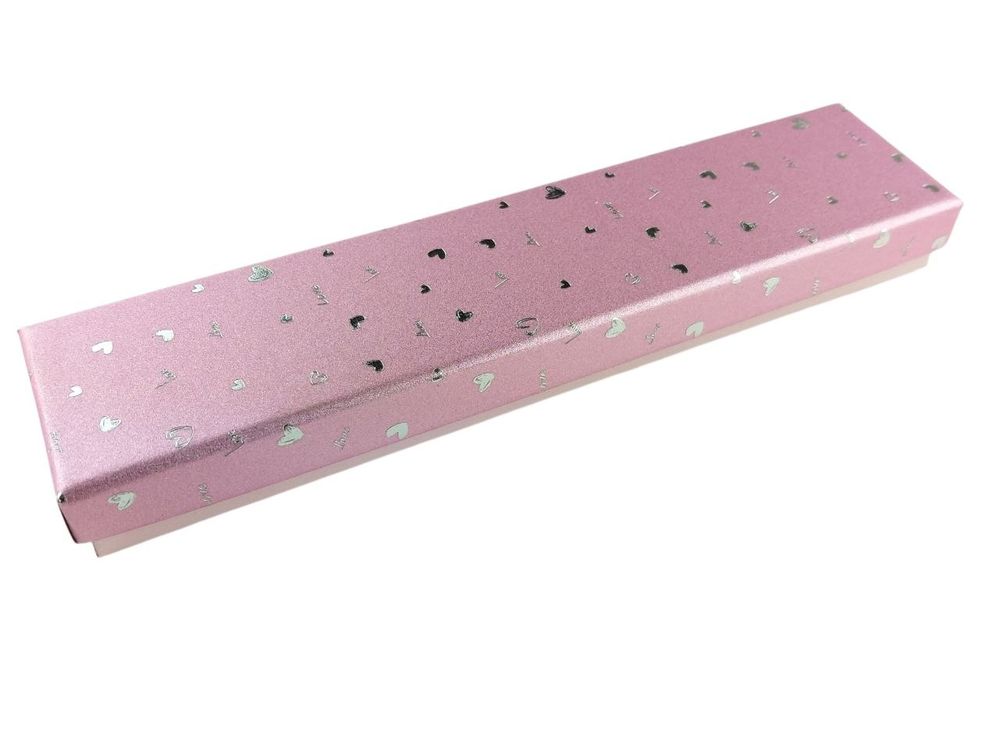 Подарункова коробка  ювелірна, 4,5 х 20 х 2,5см, рожева Рожевий Unison (J00322 pink)