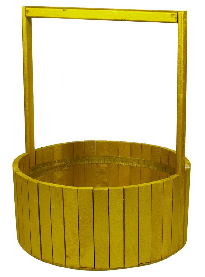 Корзина золотая деревяная  BW-350 (45х35х15,5см) (BW-350 gold)