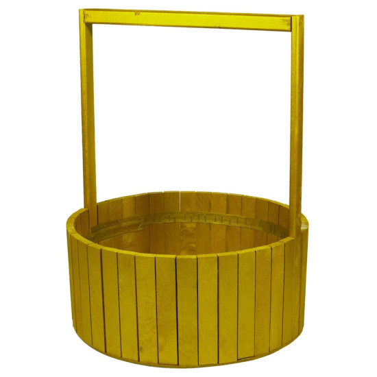 Корзина золотая деревяная  BW-350 (45х35х15,5см) (BW-350 gold)