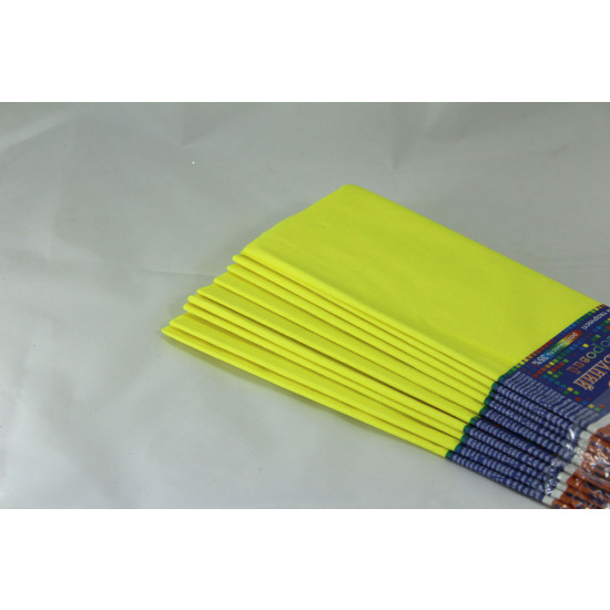 Креп-бумага 35% - 50х200см, 20г/м2 - светло-желтая, KR35-8014 (KR35-8014)