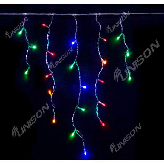 Бахрома 120 LED 3м*0.5м, мульті (1503-01)