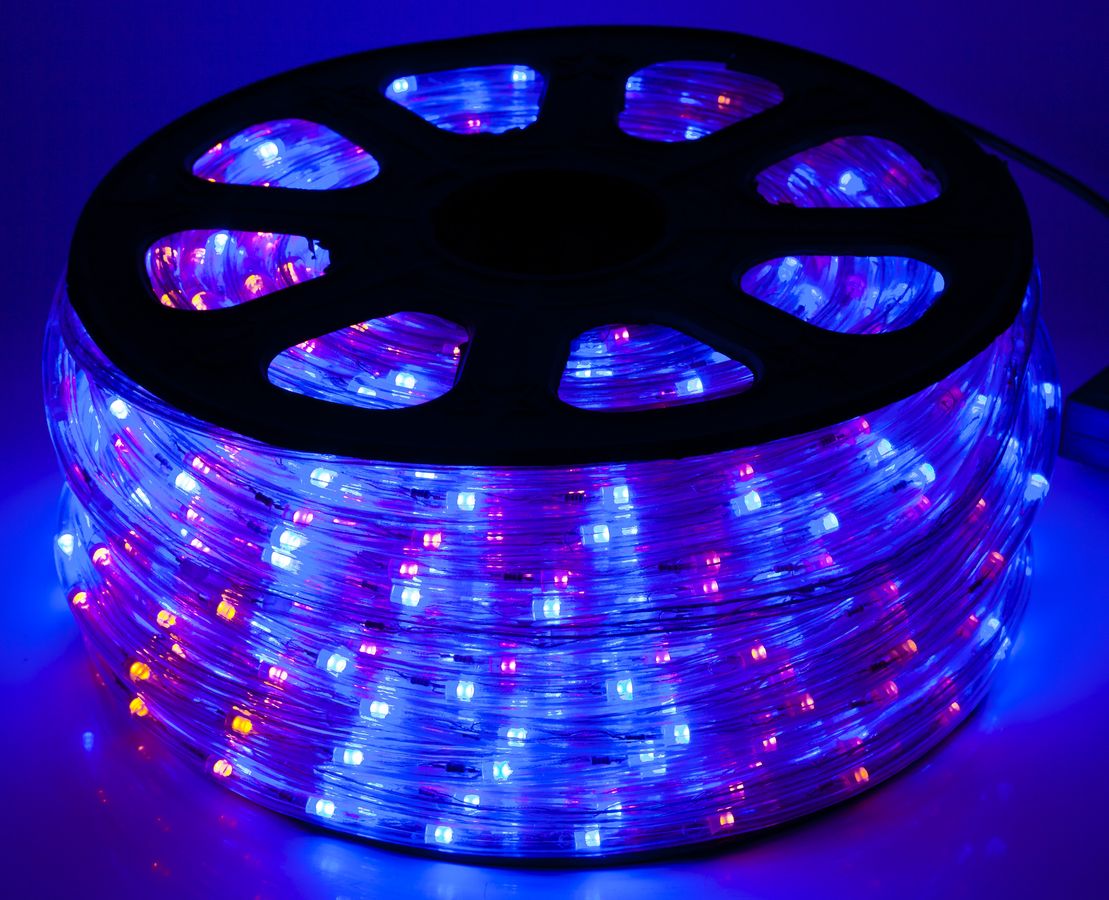 БУХТА 3-жильн. круглий LED 80 м, жовто-синій, шт (1735-26)