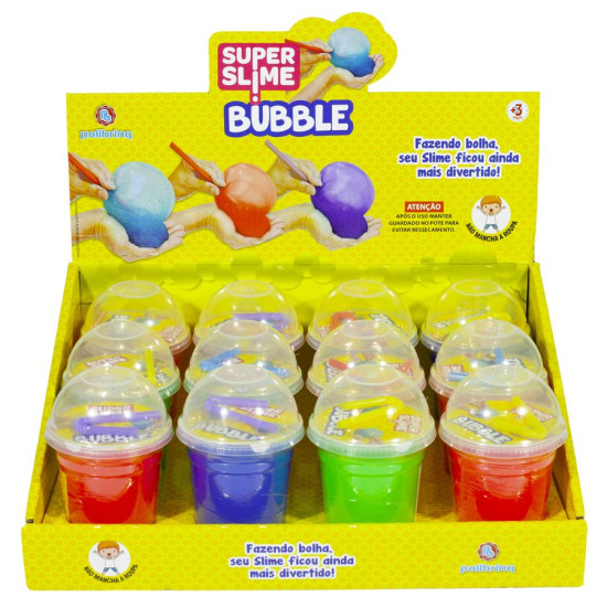 Слайм "Bubble"  надувающийся, 150г инд/запайк 12шт/уп, 6316 (6316)
