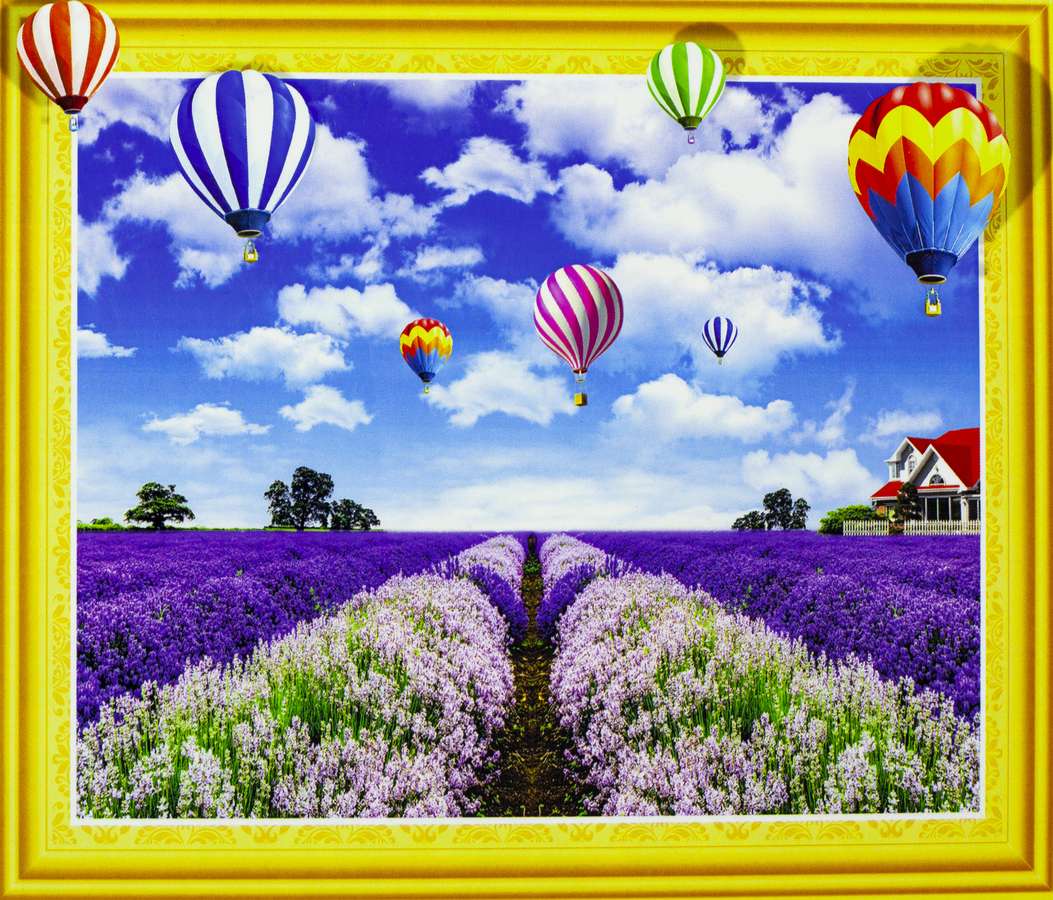 Алмазная мозаика  3D по номерам 40*50см "Воздушные шары" (0479)