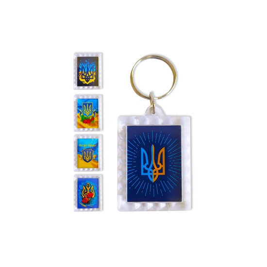 Брелок акриловый "Герб Украины" 50*39мм (1/5) (784101)
