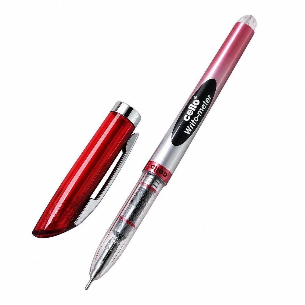 Ручка масляна CL"Writo-meter" 10км  0,5мм червона Unison (CL-8048)