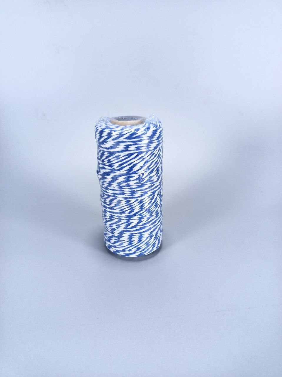 Мотузка декоративна 2мм х 100м 80г біло-синя Unison (D02901 -blue white)