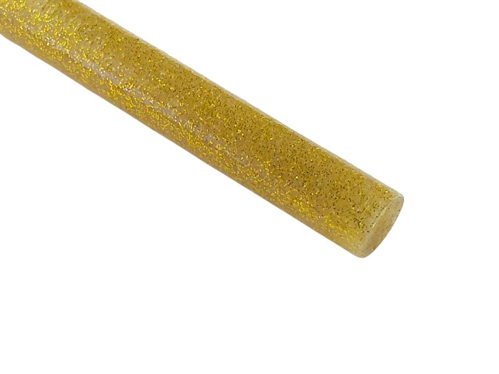 Термоклей с глиттером 11мм х 30см Золотой Unison (CST11 gold-1)