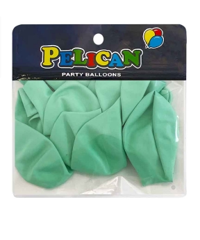 Кульки Pelican 10 '(26 см)  макарун зелений, 10 шт/уп Зелений Pelican (811202)