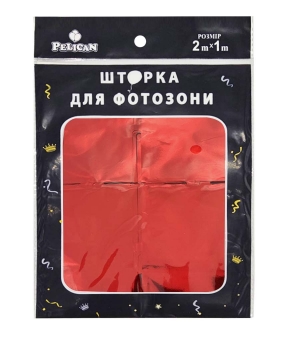 Фотозона  2м х 1м,  "Квадрат" червона Червоний Pelican (872218)